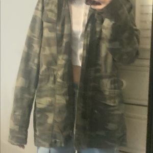 Camouflage green jacket